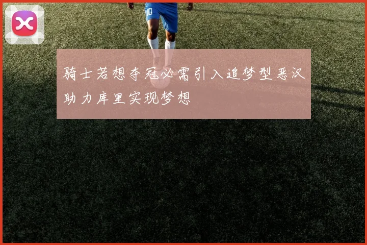 骑士若想夺冠必需引入追梦型恶汉助力库里实现梦想